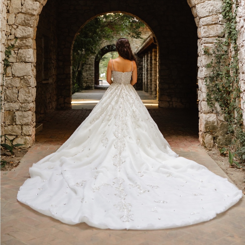 Valdrin Sahiti Custom Made Crystal Ball Gown